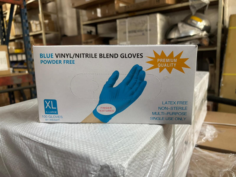 Textured Premium Quality Disposable Powder Free Blue Nitrile Glove | Model: GLOVE-TX Blue Nitrile Glove Aik Chin Hin 
