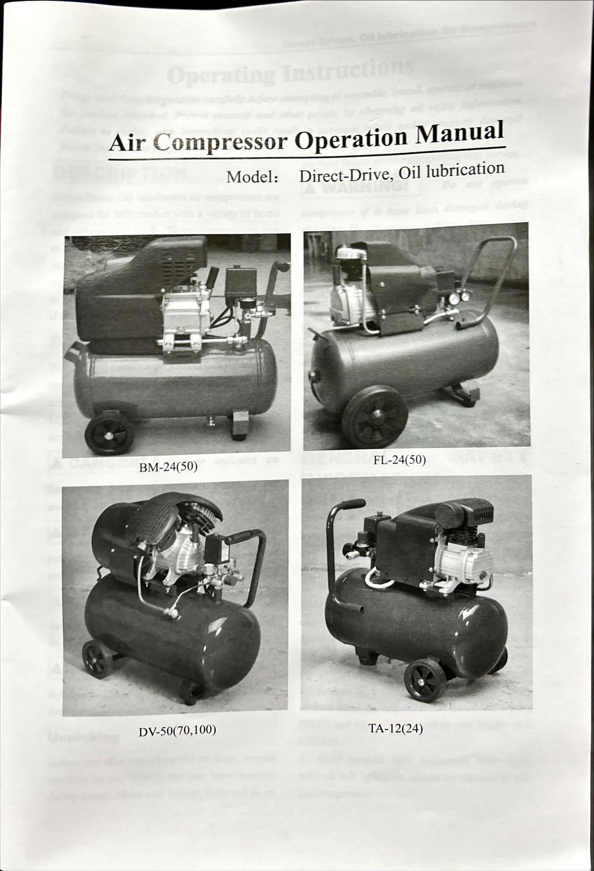 H&O × MAKINAGI Tiger 2Hp 9L 240V Direct Air Compressor (FOR EXPORT ONLY) | Model : ZB