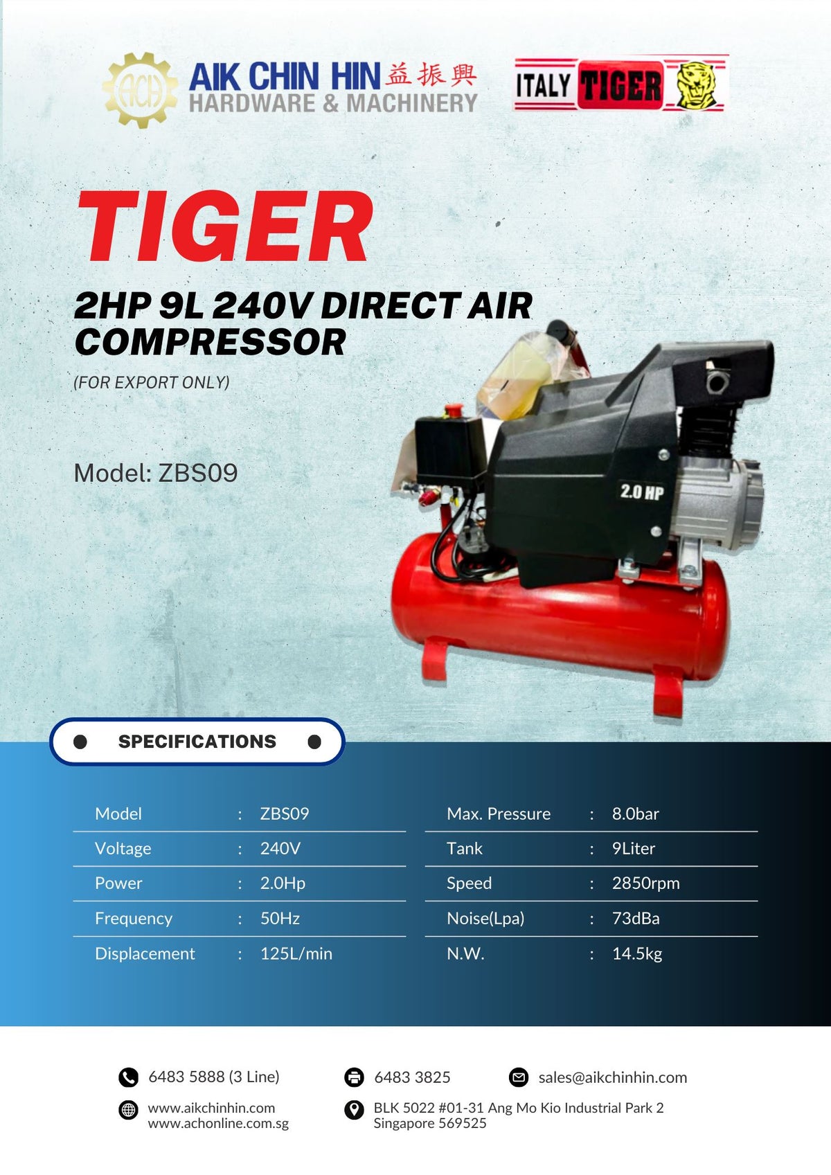 tiger-2hp-9l-240v-direct-air-