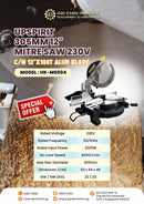 UPSPIRIT 305MM 12" MITRE SAW 230V COME WITH 12"X100T ALUM BLADE | MODEL: HK-MS004 Mitre Saw USPIRIT 