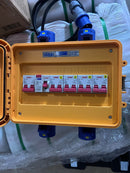 Vistar Heavy Duty ELCB Weather-Proof 4Way 16A Yellow Box (Portable) | Model: CEE-ELCB-4W Aikchinhin 
