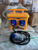 Vistar Heavy Duty ELCB Weather-Proof 4Way 16A Yellow Box (Portable) | Model: CEE-ELCB-4W Aikchinhin 