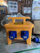 Vistar Heavy Duty ELCB Weather-Proof 4Way 16A Yellow Box (Portable) | Model: CEE-ELCB-4W Aikchinhin 