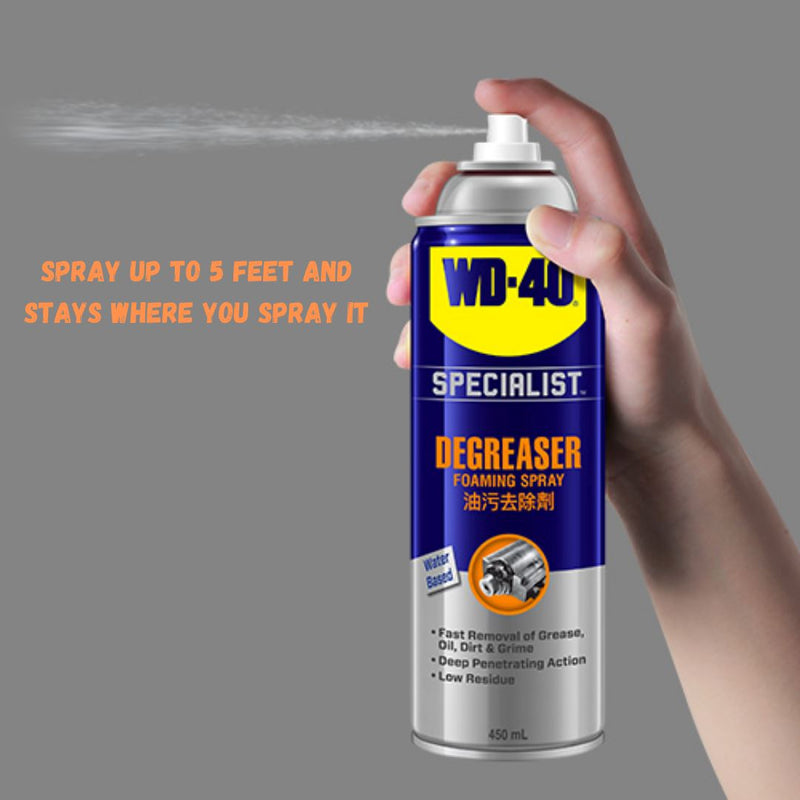 WD40 Specialist Degreaser Foaming Spray 450ml | Model: WD40-S-FAD WD40 