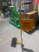 Wheel Chock with Tall Handle and Safety Sign Wheel Chock Aik Chin Hin 