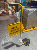 Wheel Chock with Tall Handle and Safety Sign Wheel Chock Aik Chin Hin 