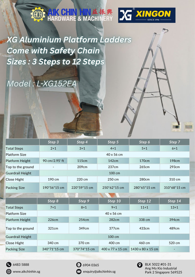 Ladder Chain Usage Ladder Sizes
