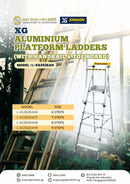XG Aluminium Platform Ladders (With Handrail & Toe Board) | Model: L-XG352EAH Ladder XG 