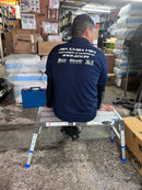 XG Aluminum Folding Adjustable Platform Ladder - Mini with Safety Lock | Model: L-XG238A-MINI Platform Ladder XG 