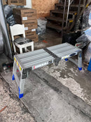XG Aluminum Folding Adjustable Platform Ladder - Mini with Safety Lock | Model: L-XG238A-MINI Platform Ladder XG 