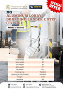 XG Aluminum Lorry Boarding Ladder 2 Step (Type C)