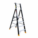 XG Fibreglass Platform Ladder Black with Safety Chain | Model: L-XG152FB Ladder XG 