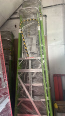 XG Fibreglass Platform Shelf Ladder with Handle & Toe Box (Green Color) | Sizes : 4 Steps to 8 Steps | Model : L-XG152FAD Ladder XG 