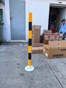 XG Fixed Flexi-Bollard Yellow/Black with Spring