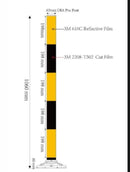 XG Fixed Flexi-Bollard Yellow/Black with Spring