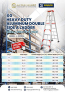 XG Heavy Duty Aluminum Double Side A Ladder | Model : L-XG103A Aluminium A Frame Ladder XG 