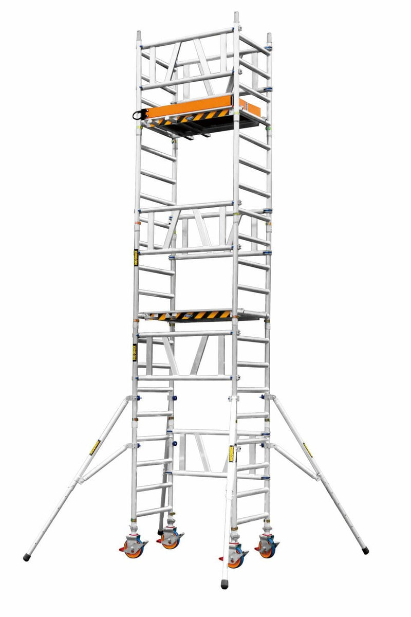 XG MINI Aluminium 4.3m Total Height Scaffolding Single Width Ladder Tower | Model : L-XG178MINI-4.3M Scaffolding XG 