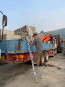 XG XG258D-5+2 Aluminium Foldable Adjustable Lorry Access Ladder | Model : L-XG258D-5+2 Ladder XG 