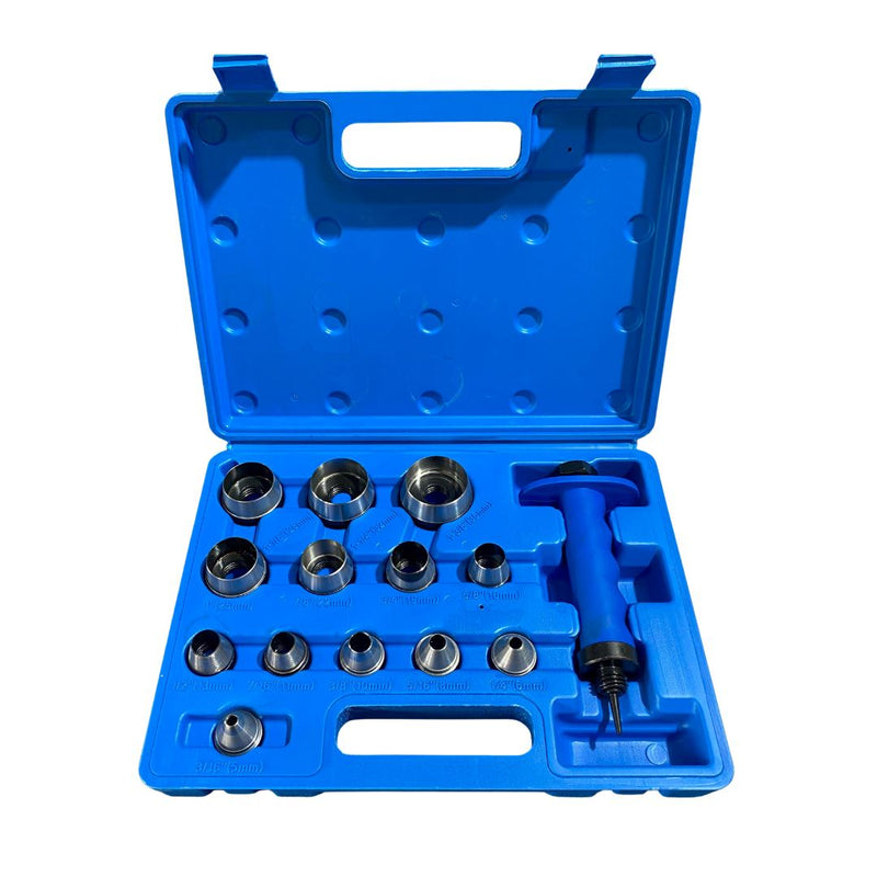 YM Hollow Punch Set 14pcs (5-35mm) | Model: HP-YM-14PCS Punch Set Aik Chin Hin 