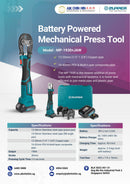 Zupper SS Battery 18V Pipe Clamper (Mechanical Press) C/W Jaw M Type 15/22/28 360 Degree Turn | Model: MP-1930+JAW Pipe Clamper Zupper 