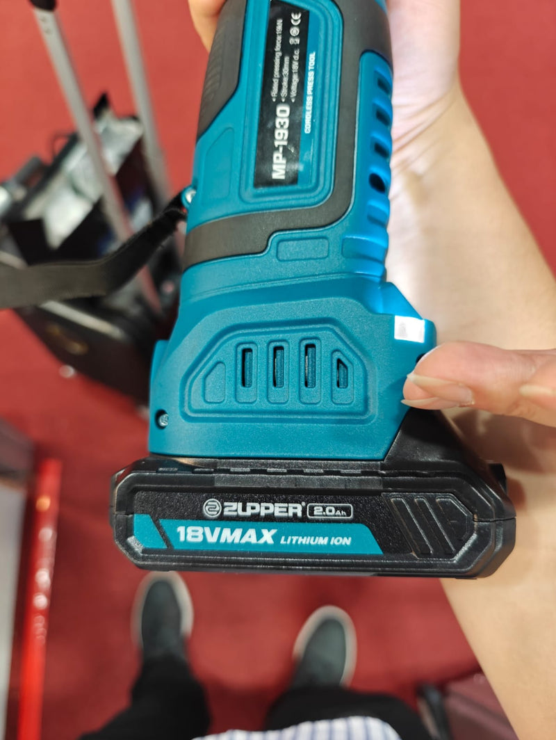 Zupper SS Battery 18V Pipe Clamper (Mechanical Press) C/W Jaw M Type 15/22/28 360 Degree Turn | Model: MP-1930+JAW Pipe Clamper Zupper 