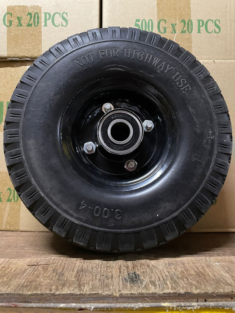 10"X3.00-4 Ffp1106 Solid Pu Wheel For Bottle Cart Use | Model : TYRE-10S3 Tyre Aik Chin Hin 