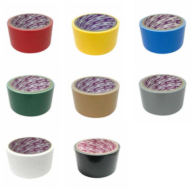 2" Cloth Tape | Colours : Beige, Black, Blue, Brown, Green, Grey, Red, Silver, White, Yellow Cloth Tape Aikchinhin 