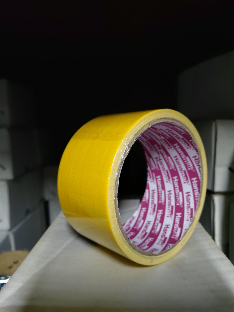 2" Cloth Tape | Colours : Beige, Black, Blue, Brown, Green, Grey, Red, Silver, White, Yellow Cloth Tape Aikchinhin Yellow 