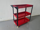 3 Stage Metal Trolley (Red) W:1.4Ftxl2.1Ftxh2.3Ft | Model : TRL-3S Trolley Aiko 