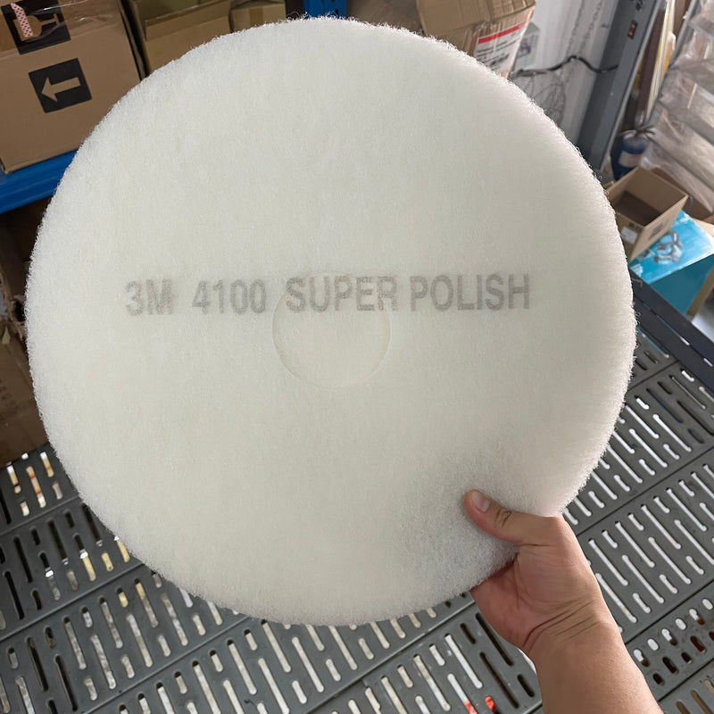 3M 4100 White Super Polish Pad 16" for Polishing | Model : 3M-4100-16W 3M 