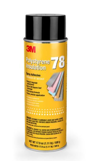 3M Polystyrene Insulation 78 Spray Adhesive | Model : 3M-78 Adhesive 3M 