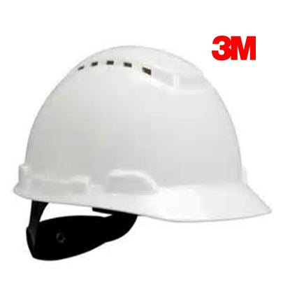 3M Psb H-701V Hardhat Helmet White 4Pt Ratchet Suspension C/W Chin Strap | Model : 3M-H701V Safety Helmet 3M 