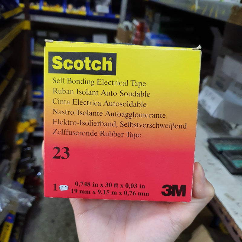 3M Scotch 23 Rubbing Splicing Tape 3/4" X 30Ft | Model : 3M-S23 Rubbing Splicing Tape 3M 