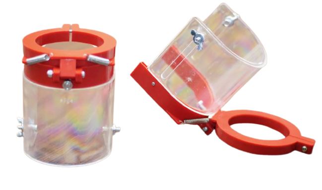 Drill Press Safety Guard – Fits 2.0-4.0 Inch Column Diameters, Adjustable Lexan Shield For Benchtop & Floor Models