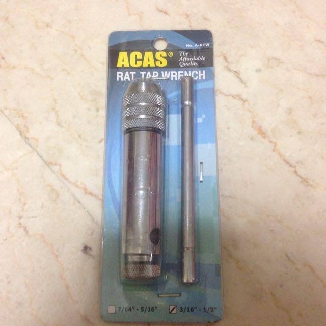 Acas Ratchet Tap Wrench 7/64"-5/16" | Model : ACAS-RTW008 Ratchet Tap Wrench Acas 