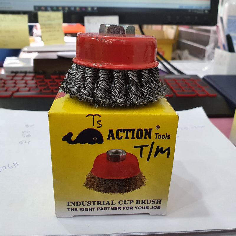 Action Cup Brush 3Xm10X1.5 SS