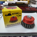 Action Cup Brush 3" M10X1.5 Twisted | Model : CB8-A-3TS Cup Brush Action 