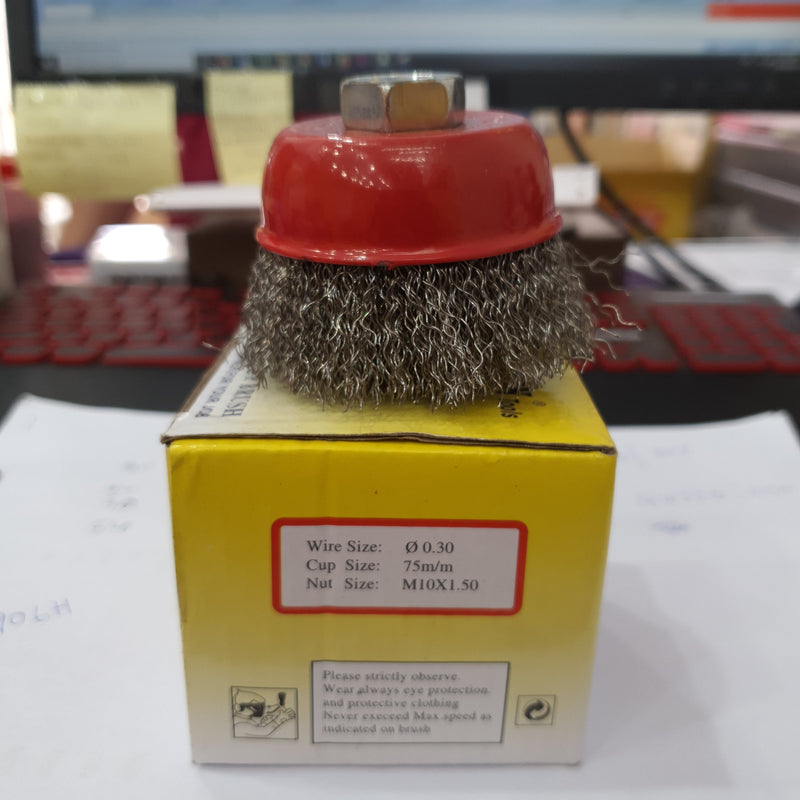 Action Cup Brush 3"Xm10X1.5 SS | Model : CB8-A-3SS Cup Brush Action 