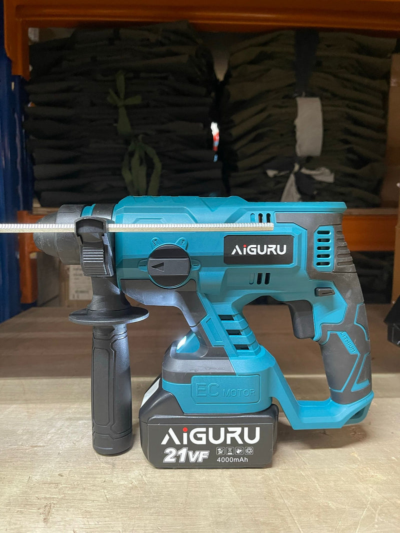 Aiguru 21V , 4.0Ah Cordless Rotary Hammer Drill | Model : A-5402 Cordless Rotary Hammer Drill Aiguru 