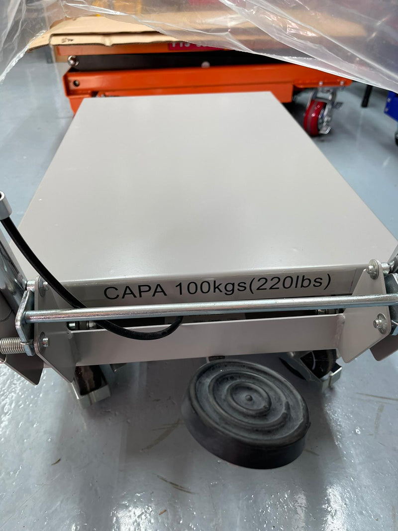 Aiko 100kg Aluminium Lift Table with PU Wheels | Model : PT-BS100A Lift Table Aiko 