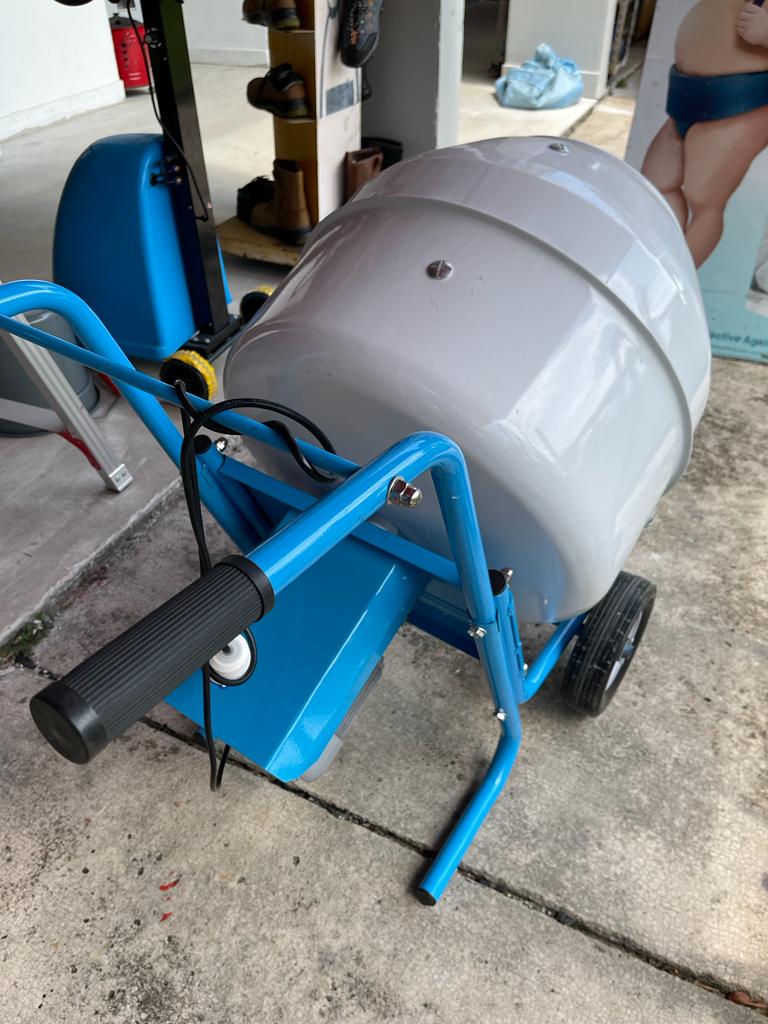Aiko 160L ,240V Cement Mixer Come with Motor (Blue & White) | Model : CMX-HGJ160E Cement Mixers Aiko 