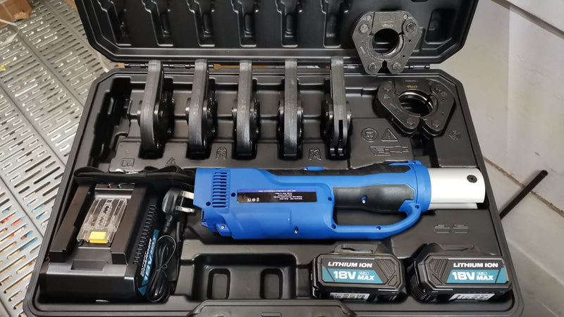 Aiko 18V 54mm Stainless Steel Cordless Pipe Crimping Tool (Clamper) | M type Jaw : 15 - 54mm | Model : PZ-1550+JAW Pipe Crimping Tool Aiko 