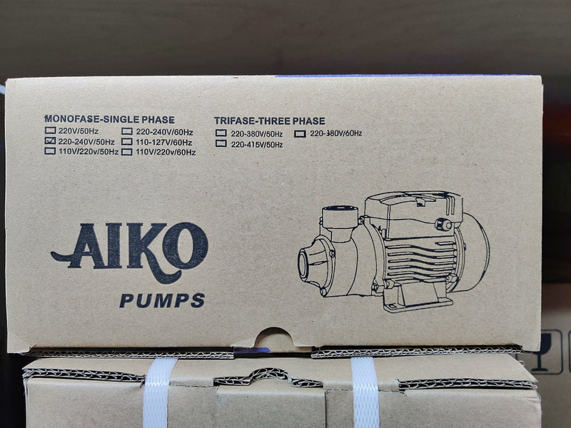 AIKO 1"x1" 0.5HP 240V Centrifugal Water Pump | Model : WP-A-PKM60 Water Pump Centrifugal Aiko 