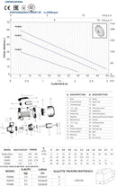 AIKO 1"x1" 0.5HP 240V Centrifugal Water Pump | Model : WP-A-PKM60 Water Pump Centrifugal Aiko 