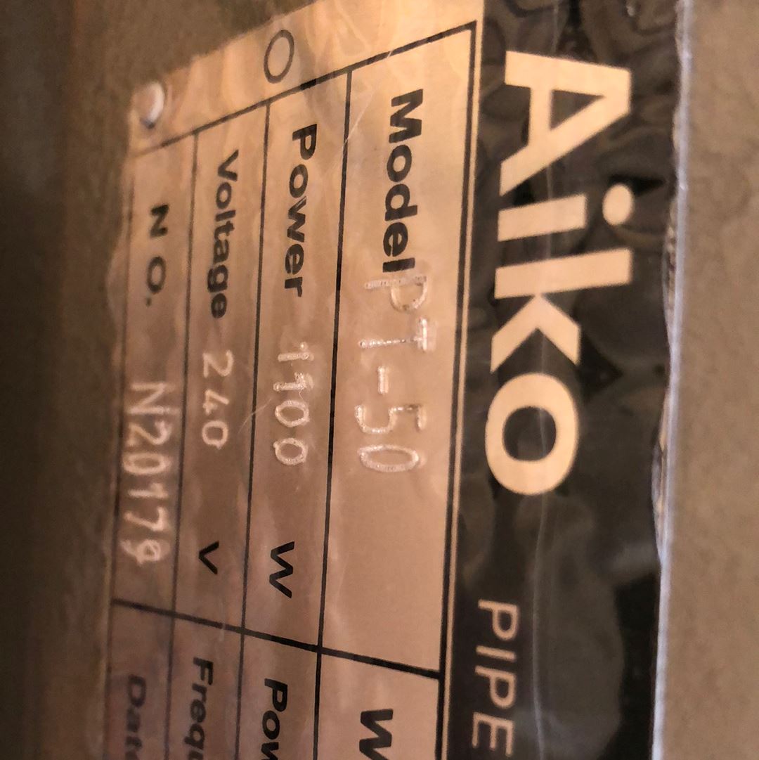 Aiko 2" PT50 Manual (REX) 1100W 240V Model TMAKPT50