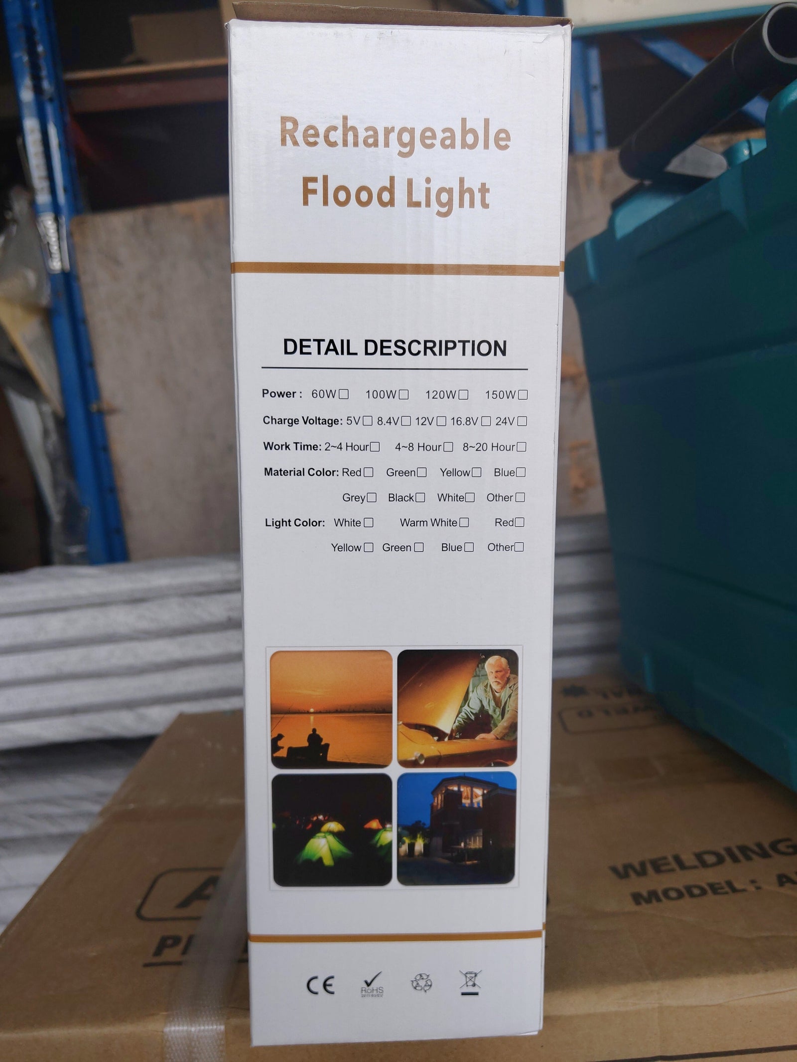 AIKO 200W LED Rechargeable Sport Lamp Flood Light Model LEDGYRLF20