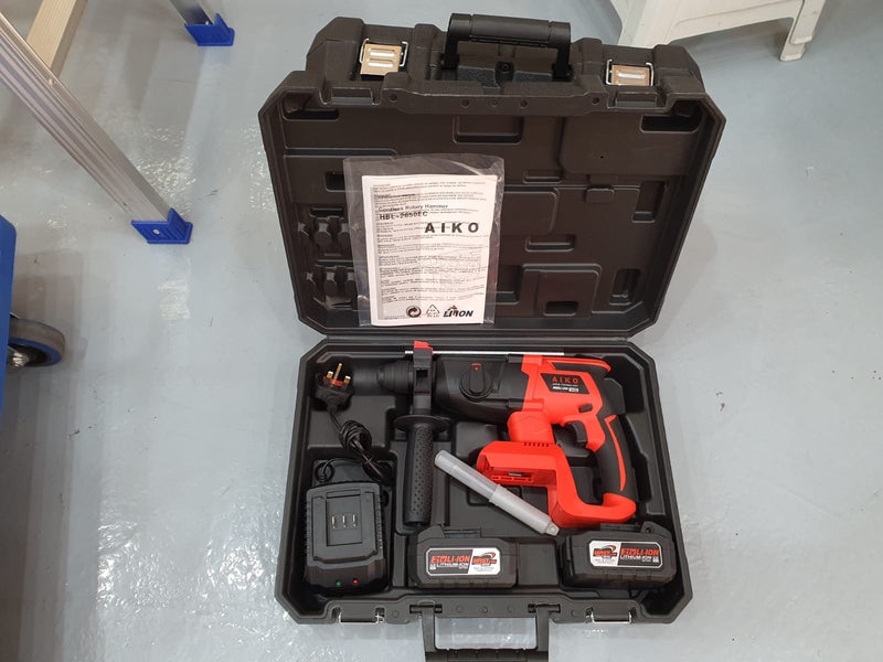 Aiko 21V 3.0Ah Cordless Brushless Rotary Hammer | Model : HBL-2650SRE Cordless Rotary Hammer Aiko 