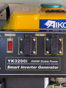 Aiko 220V 3500W Smart Inverter Gasoline Generator with 2 sockets for 3 pin plug | Model: YK3200I Generator Yangke 
