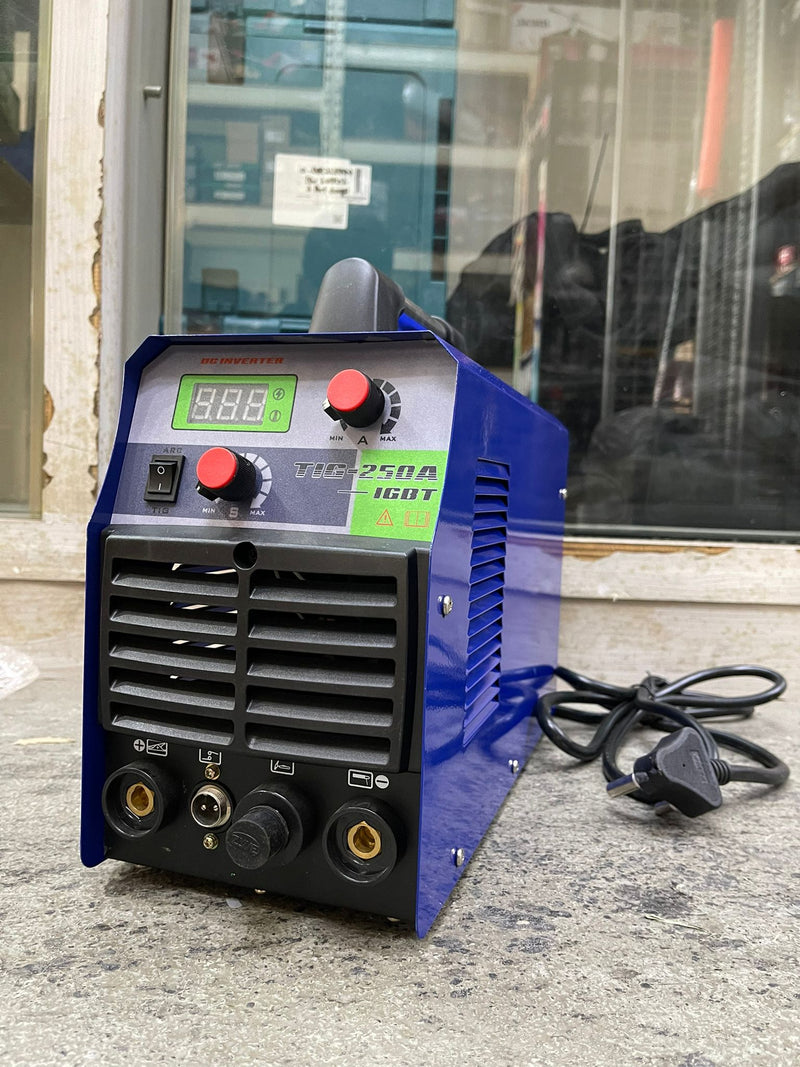 Aiko 220V TIG Welding Machine come with 4M Wp17 Torch & 2M Ground & Welding Cable | Model : W-TIG250A TIG Welding Machine Aiko 