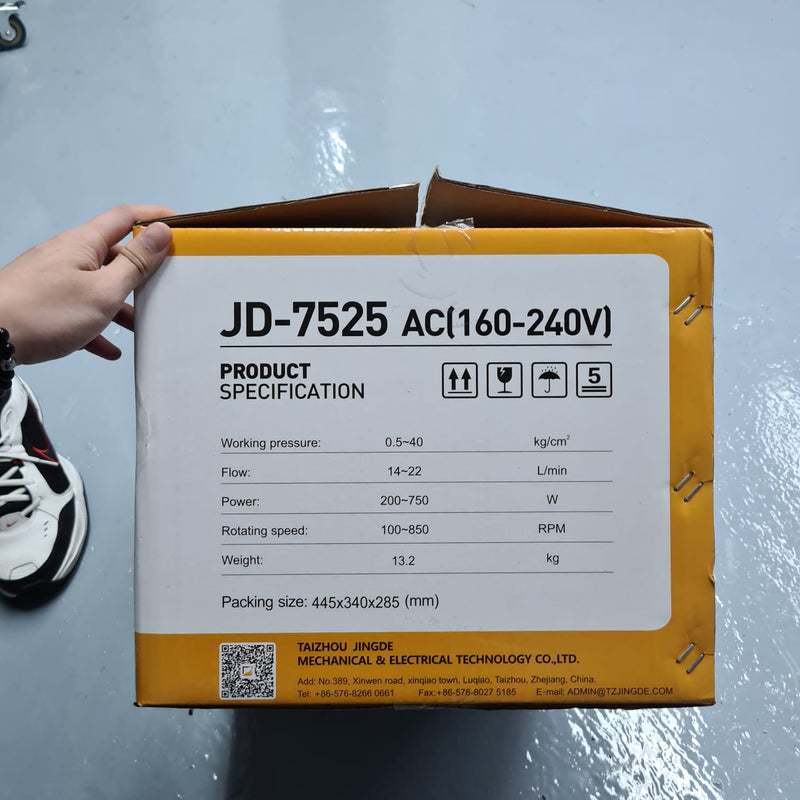 Aiko 240 Volts Eletric Test Pump 0.5-40 Bar | Model : TPP-JD-7525 Test Pump Aiko 